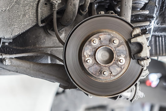 Brake service: pads, rotors, brake fluid change